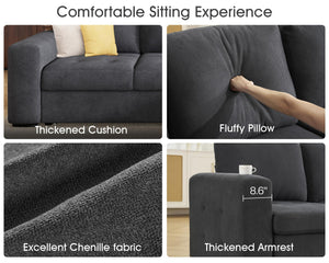L-Shaped Sleeper Sofa with Storage Chaise