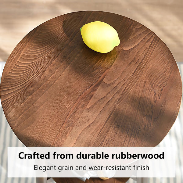 Two-Tier Solid Wood Side Table