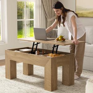 Lift Top Coffee Table with Hidden Storage