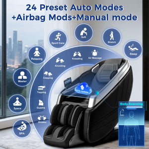 4D Massage Chair – Zero Gravity SL-Track Recliner