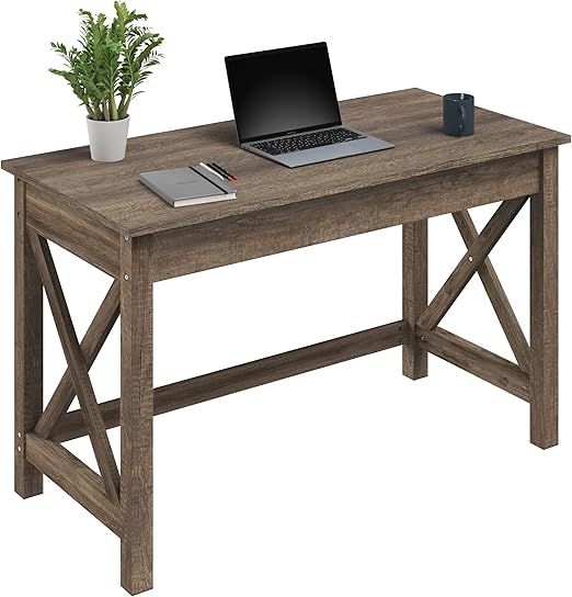 X-Pattern Writing Desk for Home Office, Bedroom & Study