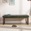 Upholstered Bedroom Bench with Solid Wood Frame