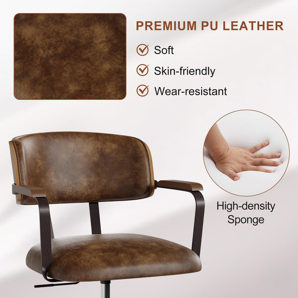 Mid-Century Modern Swivel Office Chair