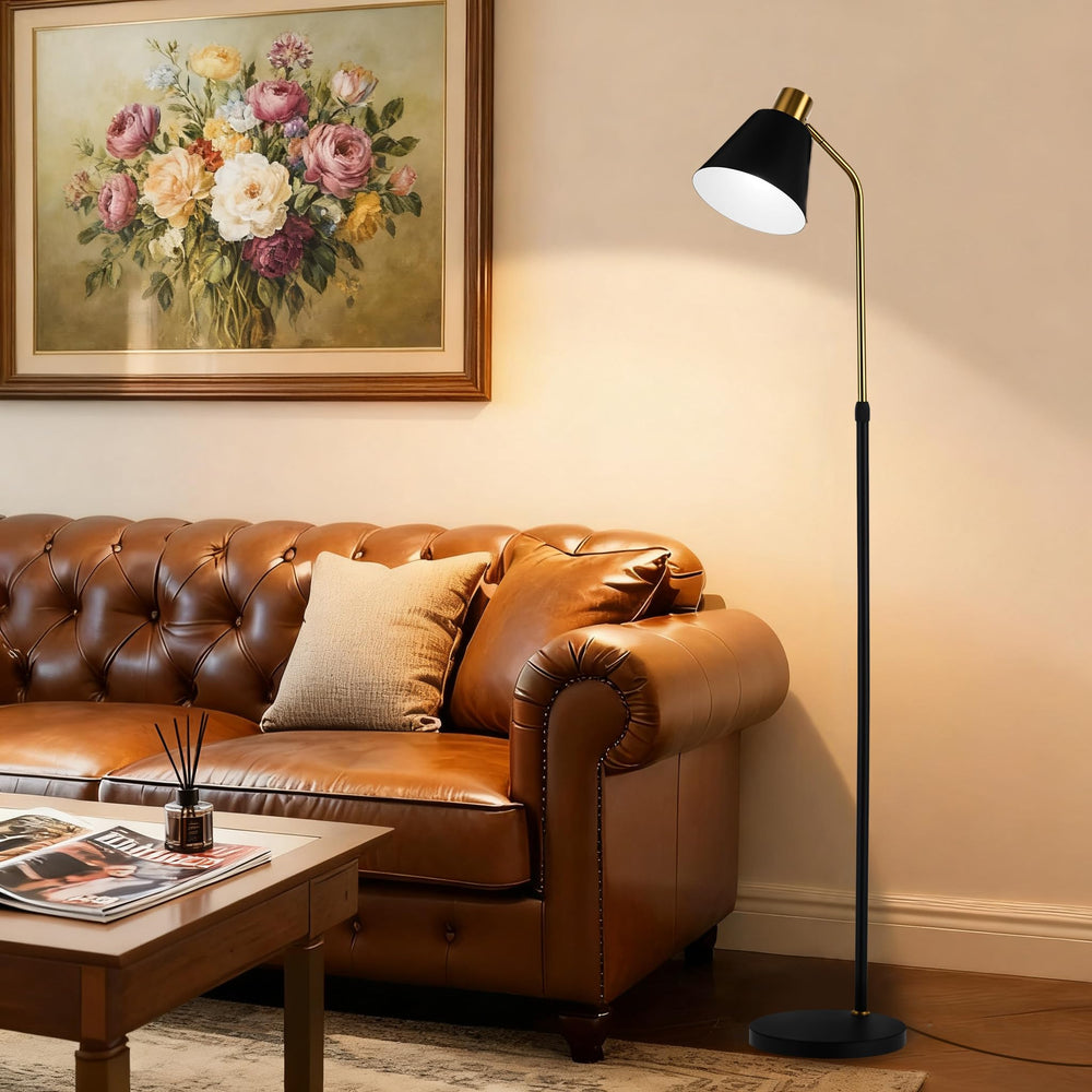 Dimmable LED Floor Lamp with Adjustable Height