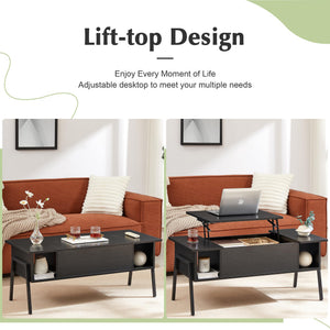 Lift Top Coffee Table with Hidden Storage