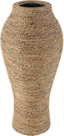 Seagrass Handmade Decorative Vase – Tall Wrapped Centerpiece