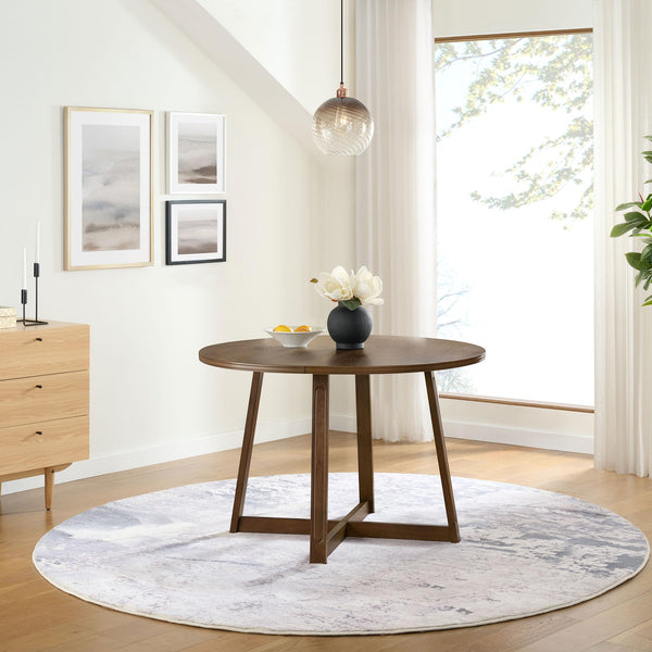 45-Inch Round Pedestal Dining Table — Seats 4