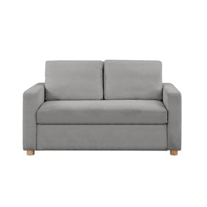 Convertible Sleeper Loveseat – Boucle Fabric, Pocket Coil Support