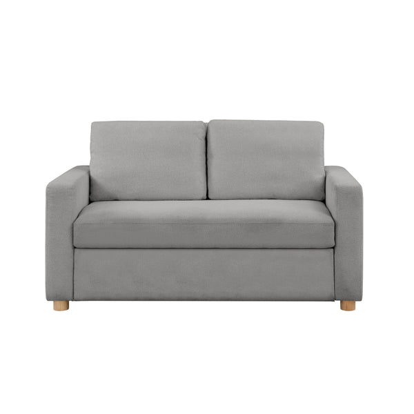 Convertible Sleeper Loveseat – Boucle Fabric, Pocket Coil Support