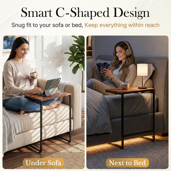 C-Shaped Nesting End Tables, Set of 3
