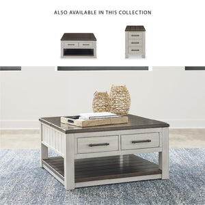 Farmhouse Lift-Top Coffee Table with Drawers & Casters