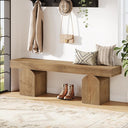 59" Entryway Bench with Arched Bases