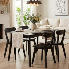 Mid Century Modern Dining Chairs Set of 4, Black