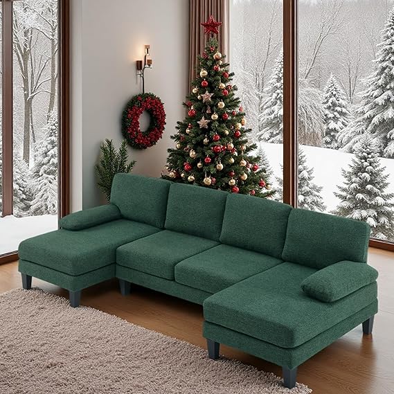 U-Shaped Sectional Couch with Dual Chaise