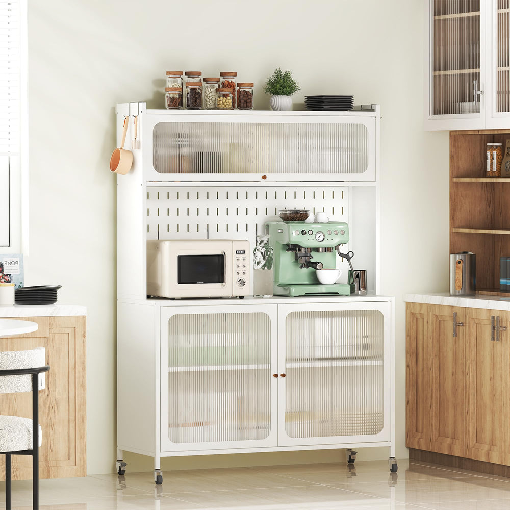 Kitchen Baker's Rack with Flip Door Cabinet