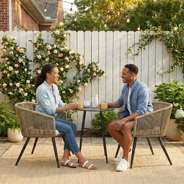 Wicker Patio Dining Chairs Set of 2