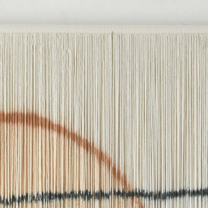 Large Boho Macrame Wall Hanging – Sunset Dip Dye Cotton Tapestry