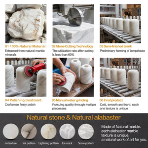 Natural Alabaster Wall Sconce with G9 Bulb