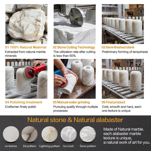 Natural Alabaster Wall Sconce with G9 Bulb