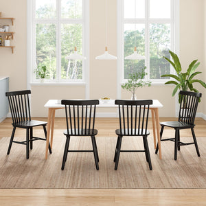 Windsor Spindle Back Dining Chairs (Set of 4)