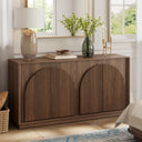 Fluted Sideboard Buffet Cabinet with Storage, 65"