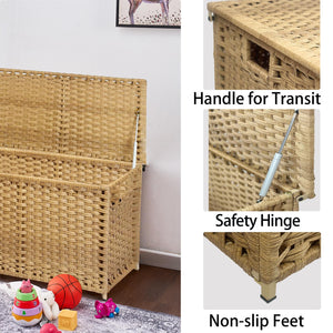 Wicker Storage Trunk with Lid