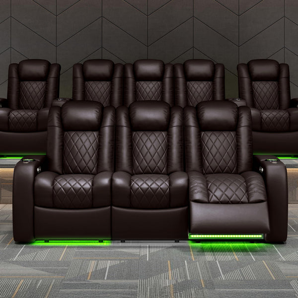 Tuscany 3-Seat Power Recliner with Center Console