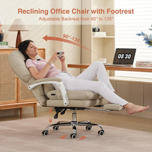Big & Tall Ergonomic High-Back Executive Office Chair with Vibration Reminder