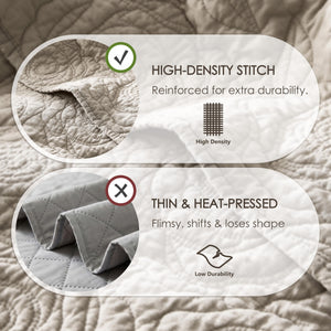 Cotton Quilt Bedding Set with Pillow Shams