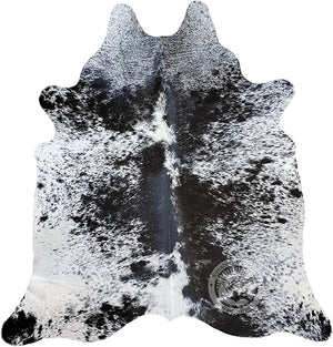 Genuine Cowhide Rug 6x6-7 Ft – Natural Animal Skin Area Rug