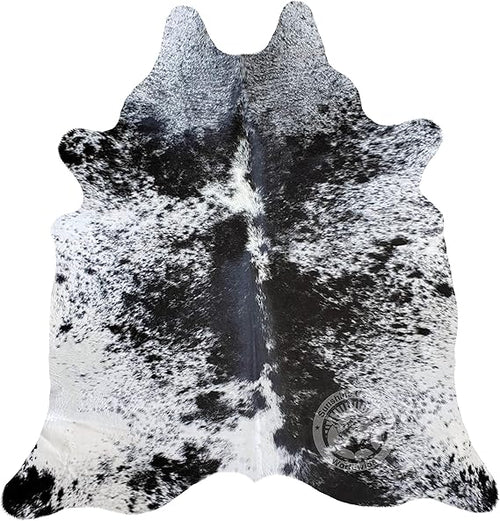 Genuine Cowhide Rug 6x6-7 Ft – Natural Animal Skin Area Rug