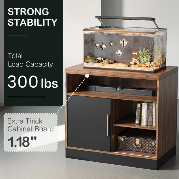 Sliding Door Storage Cabinet with Adjustable Shelves