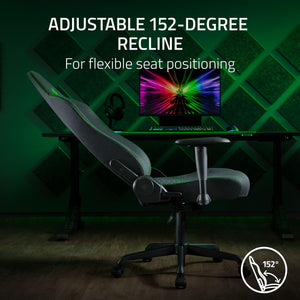 Ergonomic Gaming Chair with Lumbar Support & Fabric Finish