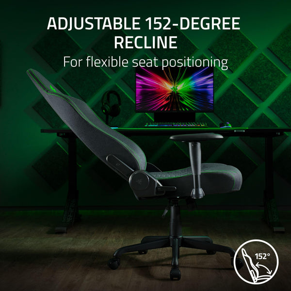 Ergonomic Gaming Chair with Lumbar Support & Fabric Finish