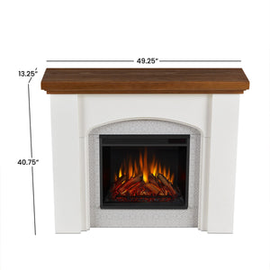 49" Electric Fireplace with Mantel