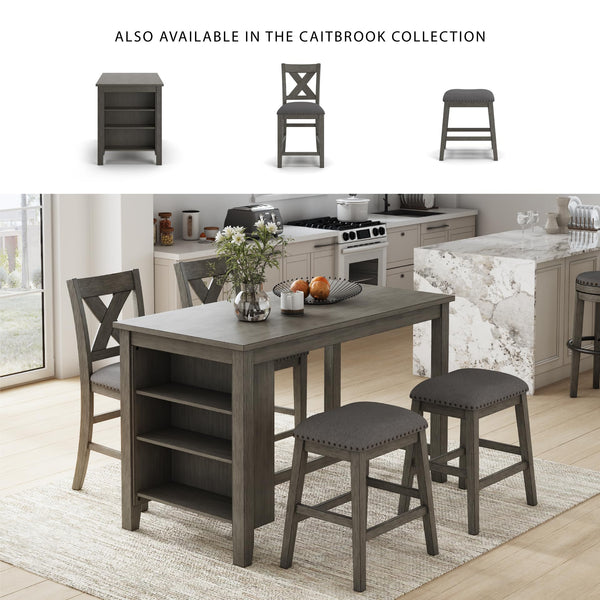 Counter Height Bar Stools Set of 2 – Upholstered Wood Frame