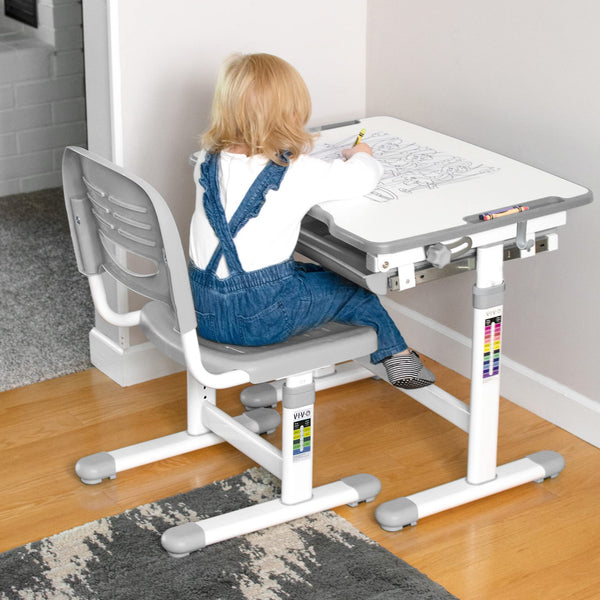 Height Adjustable Kids Desk & Chair Set