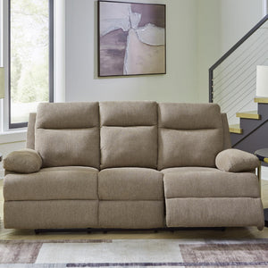 Dual Reclining Sofa with Drop-Down Table & USB Charging