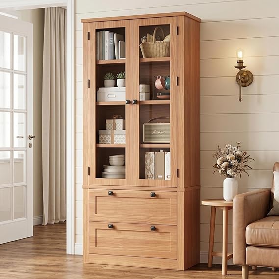71" Tall Kitchen Pantry Storage Cabinet