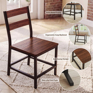 Extendable Dining Table Set with 4 Chairs