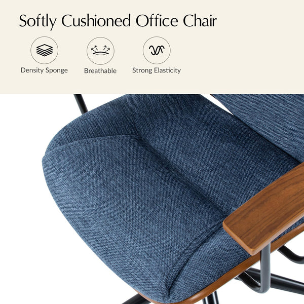 Solid Wood Rocking Office Chair