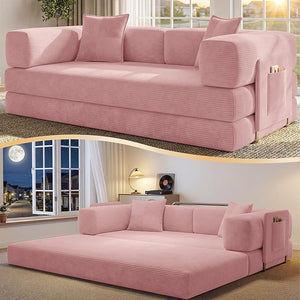 78.8" Convertible Futon Sofa Bed
