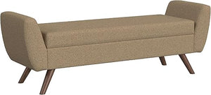 Modern Storage Bench with Wood Legs