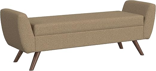 Modern Storage Bench with Wood Legs