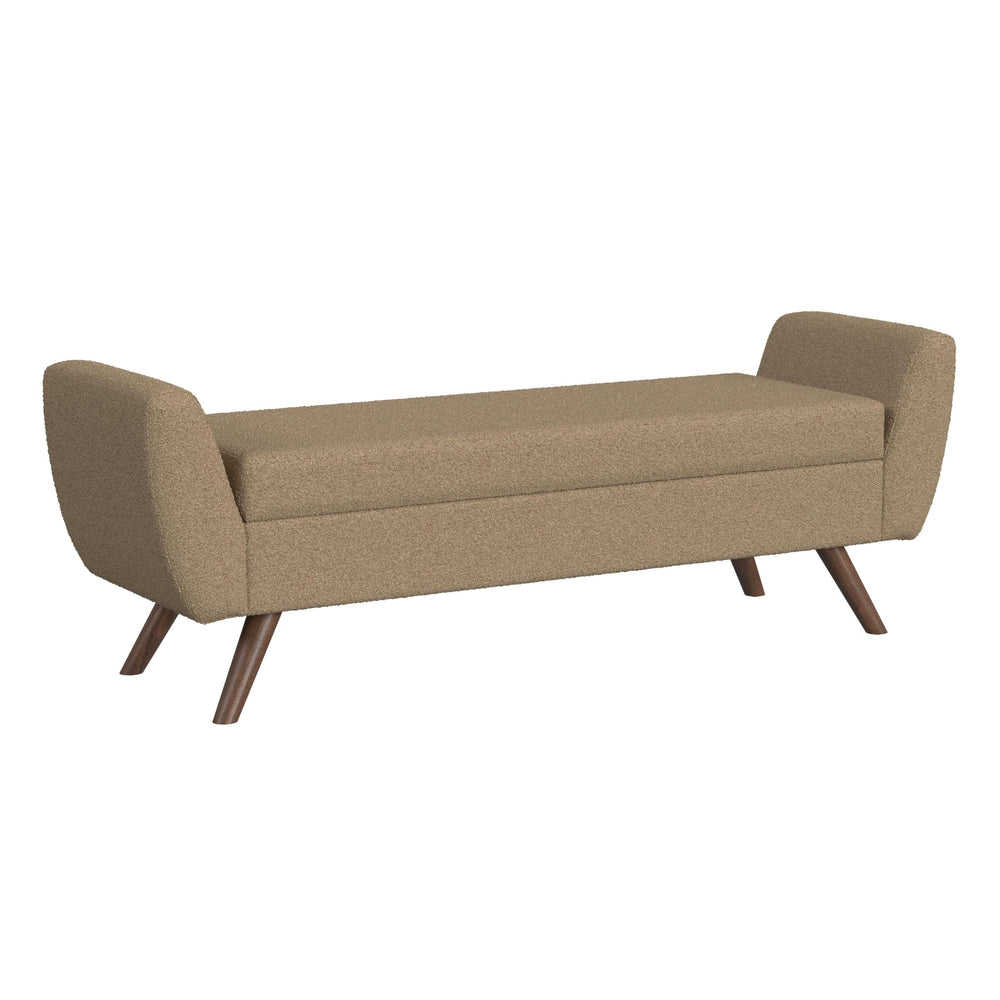 Modern Storage Bench with Wood Legs