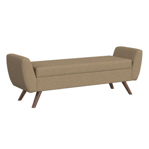 Modern Storage Bench with Wood Legs