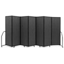 7-Panel Foldable Room Divider Privacy Screen with Wheels