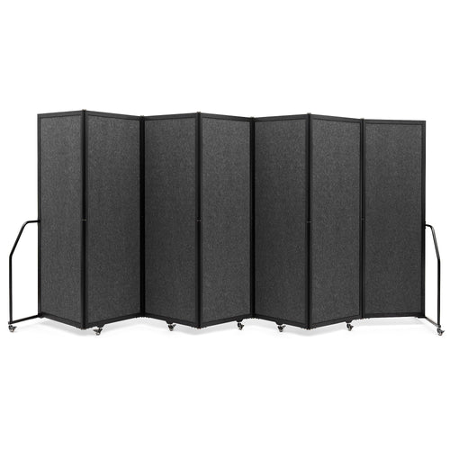 7-Panel Foldable Room Divider Privacy Screen with Wheels