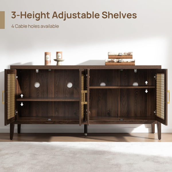 58.5" TV Stand with Storage & 4 Doors