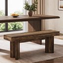 Farmhouse Wooden Dining Bench 47-Inch